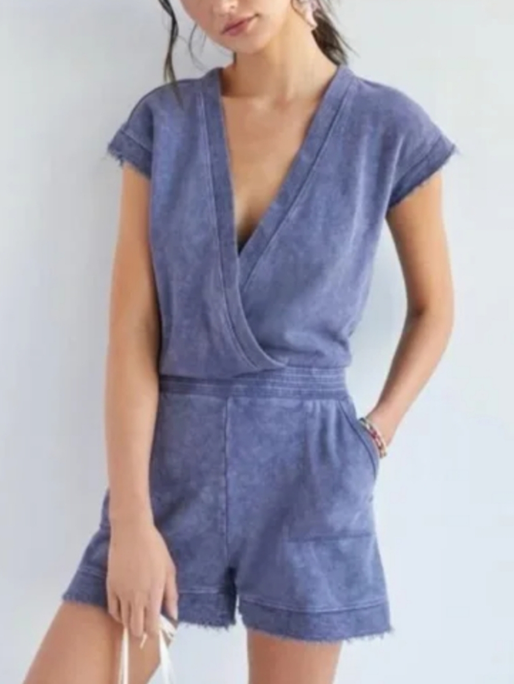 ANTHROPOLOGIE Daily Practice French Terry Romper NWT Sz L